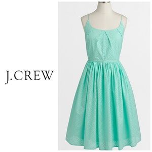 🚨 Final Sale 🚨 J. Crew Mint Geo Eyelet Sundress